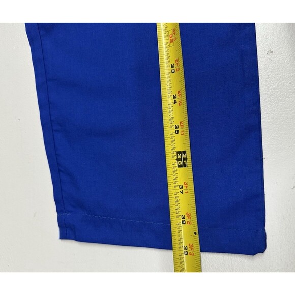 Expo V Neck women size small nurse medical uniform pants and top in royal blue - Picture 10 of 11